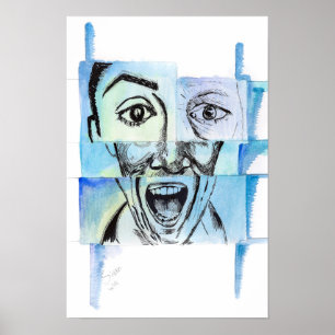 4 faces poster