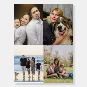  4 Family Photo Collage Custom Foam Board