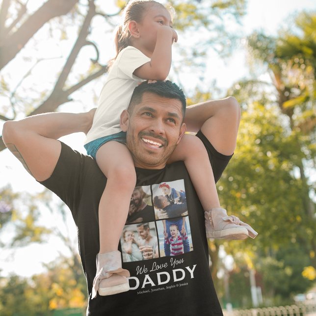 4 Family Photo We love You Daddy T-Shirt (Creator Uploaded)