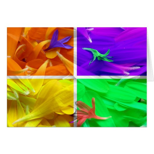 4 Florals Cards (Front Horizontal)