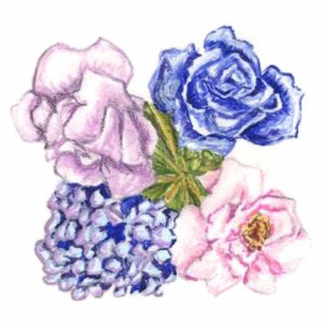 4 Flowers Pin Brooch Cutout (Front)