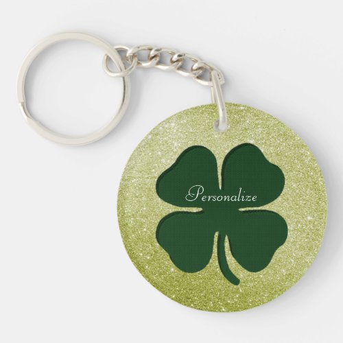 4 Four Leaf Clover Keychain