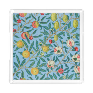 4 fruits painting acrylic tray