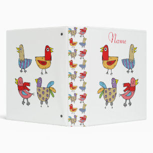 4 Funny Birds Thunder_Cove  3 Ring Binder