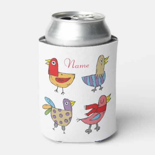 4 Funny Birds Thunder_Cove Can Cooler