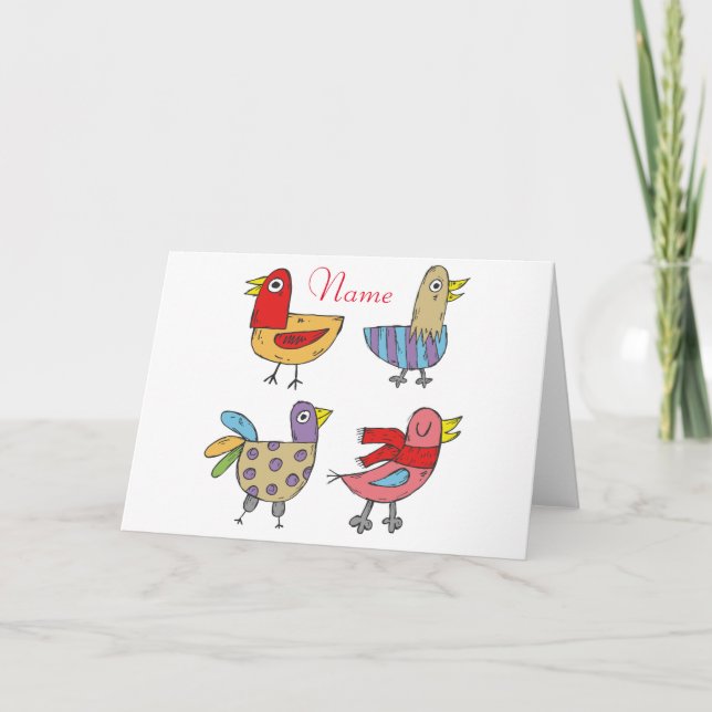 4 Funny Birds Thunder_Cove  Card (Front)