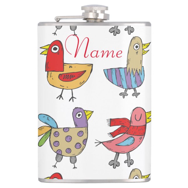 4 Funny Birds Thunder_Cove Flask (Front)
