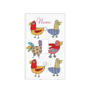 4 Funny Birds Thunder_Cove Light Switch Cover
