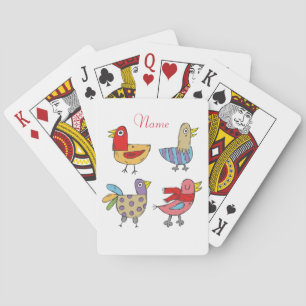 4 Funny Birds Thunder_Cove Poker Cards
