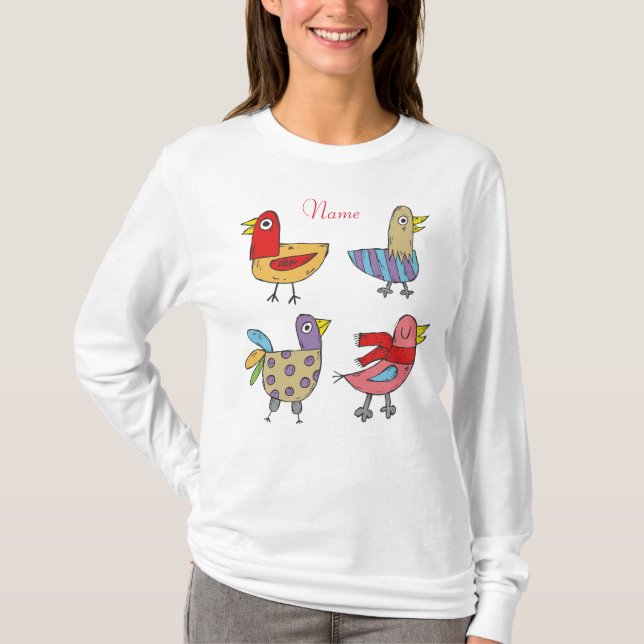 4 Funny Birds Thunder_Cove   T-Shirt (Front)