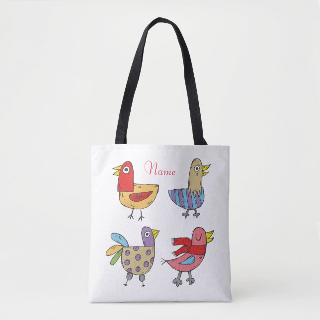 4 Funny Birds Thunder_Cove Tote Bag (Front)