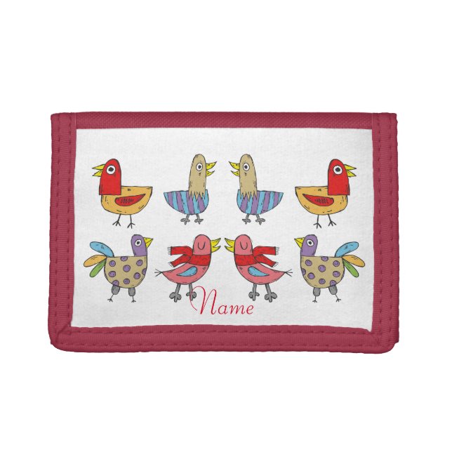 4 Funny Birds Thunder_Cove  Trifold Wallet (Front)