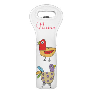 4 Funny Birds Thunder_Cove  Wine Bag