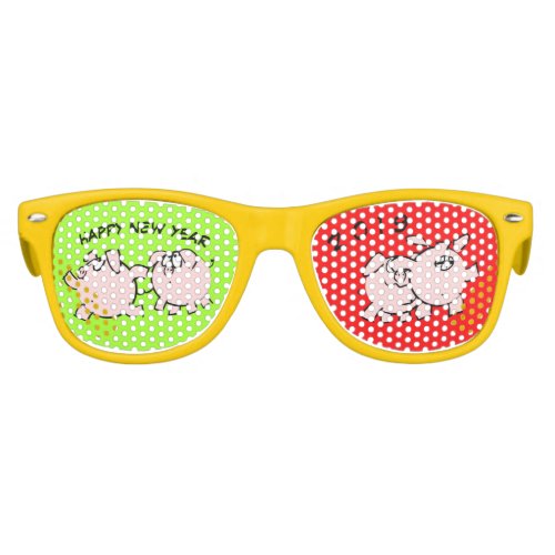 4 Funny Cartoon Comics Pig custom Year Kids S Kids Sunglasses