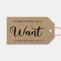 Something You Want, Something You Need, Gift Tags for Presents