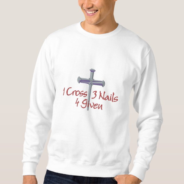 4 Given Cross Embroidered Sweatshirt (Front)