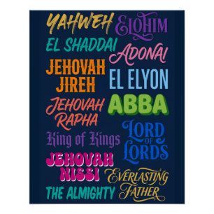 #4 God's Names  Poster