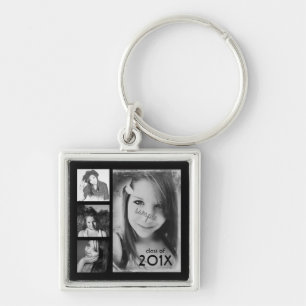4 Graduation Photos Class of 2014 Keychain