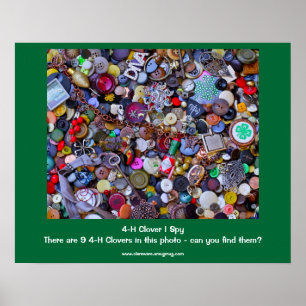 4-H Clover I Spy Poster
