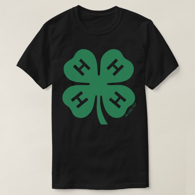 4-H Clover Logo Sticker T-Shirt (Design Front)