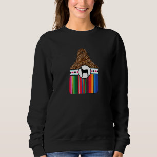 4 H Ffa Show Goat Tag Cheetah Serape Show Mom's Sweatshirt
