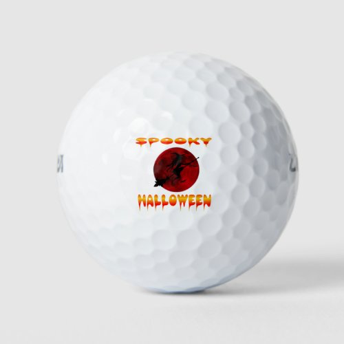 4Happy Halloween greetings of the spooky season Golf Balls
