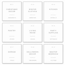 4" Home Storage Packing Shipping Label Stickers