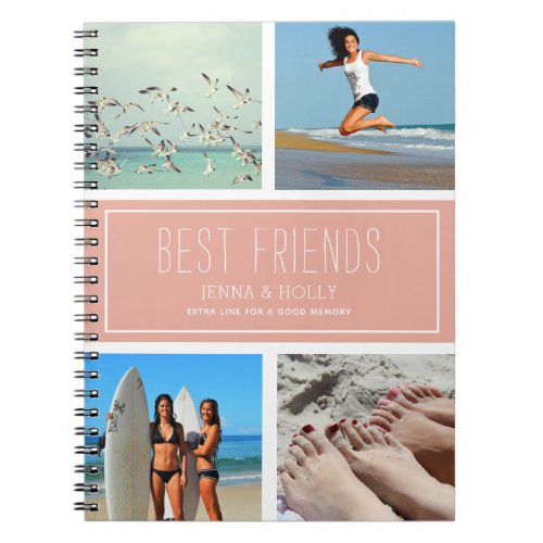 4 Instagram Pictures Collage Best Friends Keepsake Notebook