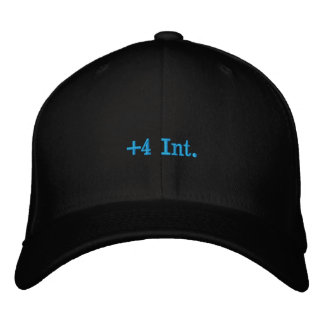 +4 Int. Embroidered Baseball Cap