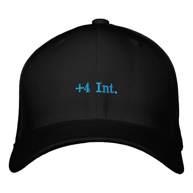 +4 Int. Embroidered Baseball Cap (Front)