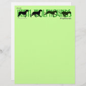 4 Irish Wolfhound Silhouettes (Front/Back)