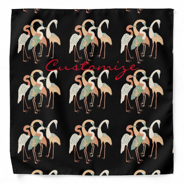 4 Japanese Cranes Thunder_Cove Bandana (Front)