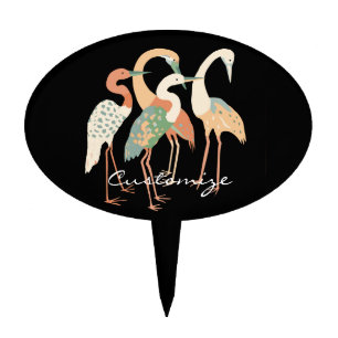 4 Japanese Cranes Thunder_Cove Cake Topper