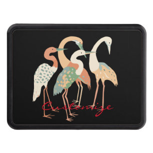 4 Japanese Cranes Thunder_Cove Hitch Cover