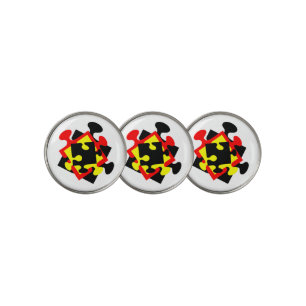 4 Jigsaw Pieces Golf Ball Marker