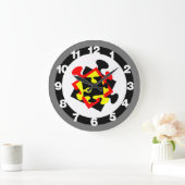 4 Jigsaw Pieces Square Wall Clock (Home)