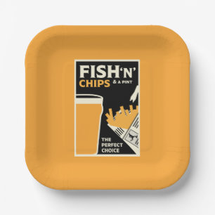 4 June — Fish and Chip Day Paper Plates