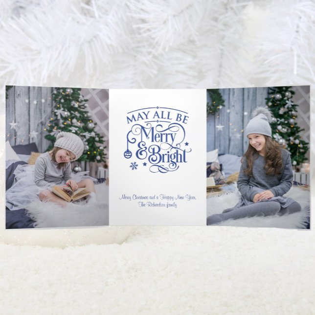 4 Large Photo Merry and Bright Christmas Tri-Fold (Creator Uploaded)