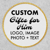 4" LARGE ROUND CIRCULAR PATCH Custom Gifts for Him