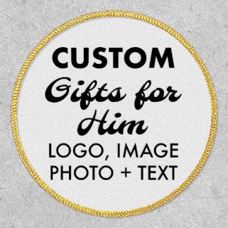 4" LARGE ROUND CIRCULAR PATCH Custom Gifts for Him