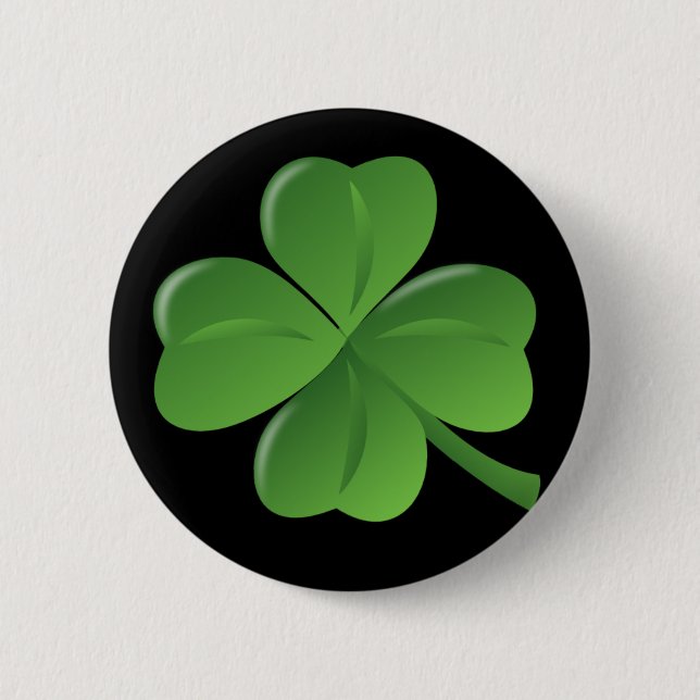 4 Leaf Clover Black Irish Pin (Front)