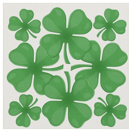 4 leaf clover fabric