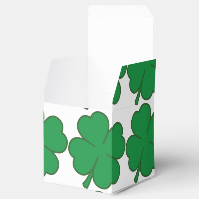 4 Leaf Clover Favor Boxes (Opened)