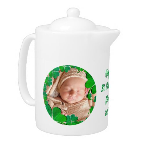 4 Leaf Clover FramePhoto  Teapot