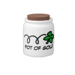 4 Leaf clover jar with funny Irish slogan