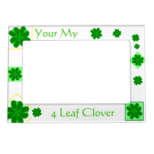 4 Leaf Clover Magnetic Picture Frame