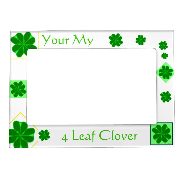 4 Leaf Clover Magnetic Picture Frame (Front)