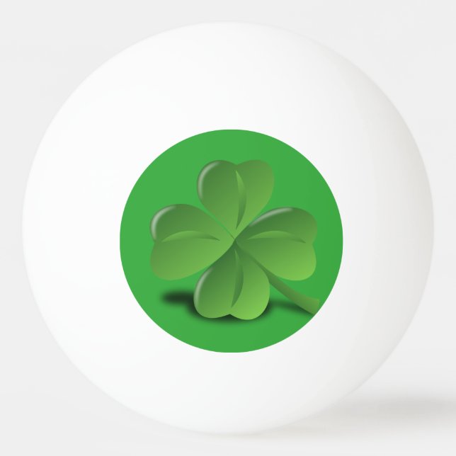 4 Leaf clover Ping-Pong Ball (Back)