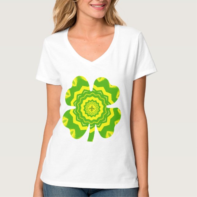 4 Leaf Clover Women T-Shirt (Front)