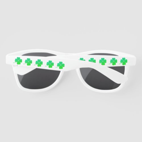 4 Leaf Clovers St Patricks Day 4Erin Sunglasses